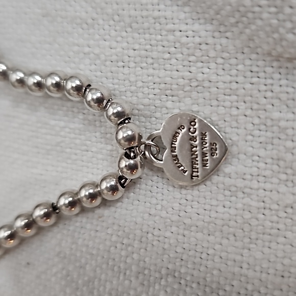 Tiffany bracelet enamel heart silver beads - Picture 4 of 6